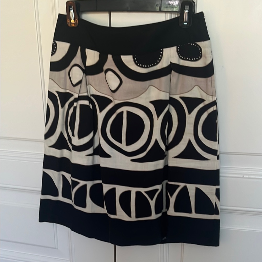 weekend max mara cotton linen skirt